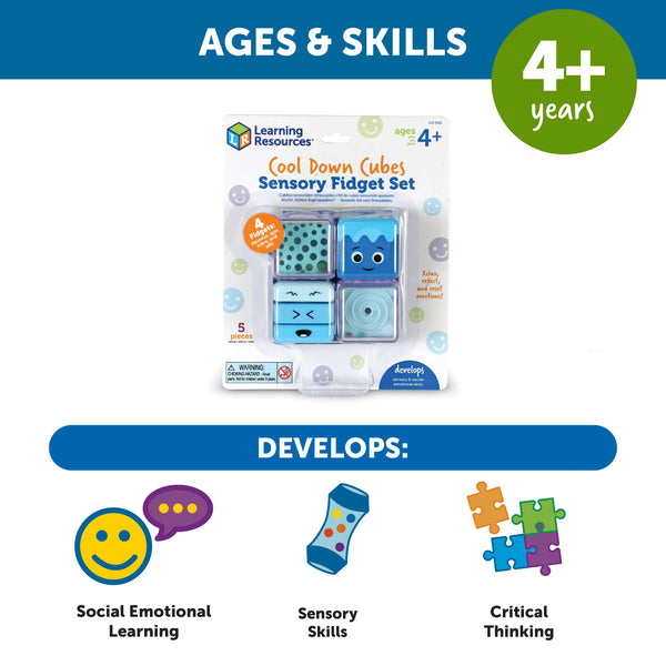 LR: Cool Down Cubes Sensory Fidget Set - Ages 4+