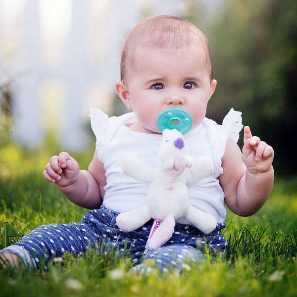 WubbaNub: Infant Pacifier Unicorn - Ages 0+