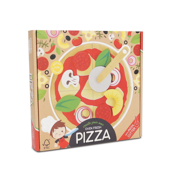 Le Toy Van: Pizza & Toppings with Slice Cutter - Ages 2+