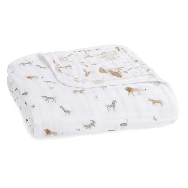 Aden + Anais: Organic Cotton Dream Blanket - Safari Dreams - Age 0+