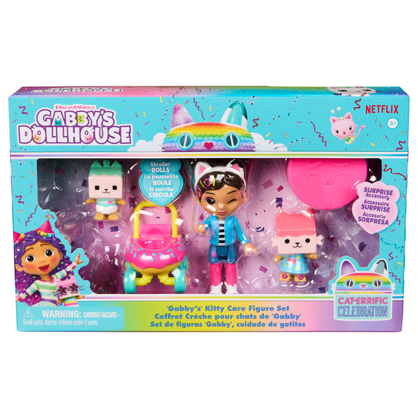 Gabby's Dollhouse: Gabby's Kitty Care Figure Set - Ages 3+