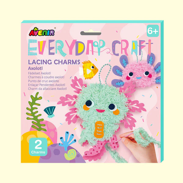 Everyday Craft - Lacing Charms Axolotl Craft Kit