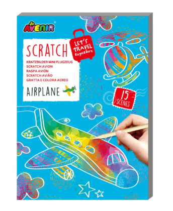 Mini Scratch Book Airplane - Ages 3+