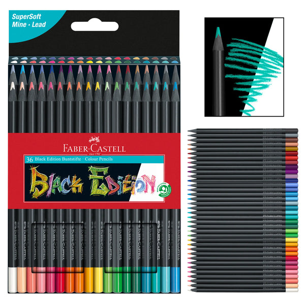 FC: Black Edition 36 Coloured Pencils - Ages 13+