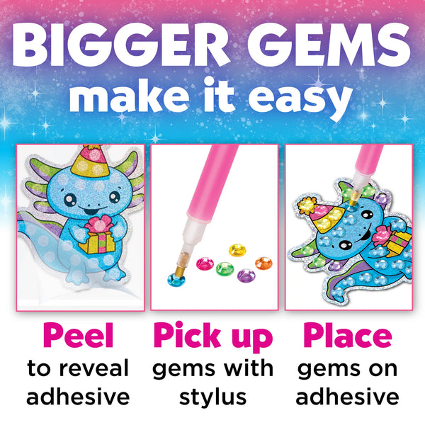 Creativity for Kids: Big Gem Diamond Painting Axolotl - Ages 6+