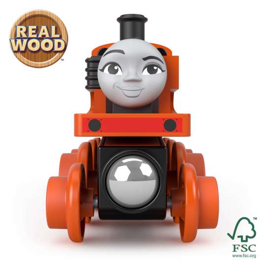 Thomas & Friends: Wooden Railway Nia Engine and Cargo Car - Ages 2+