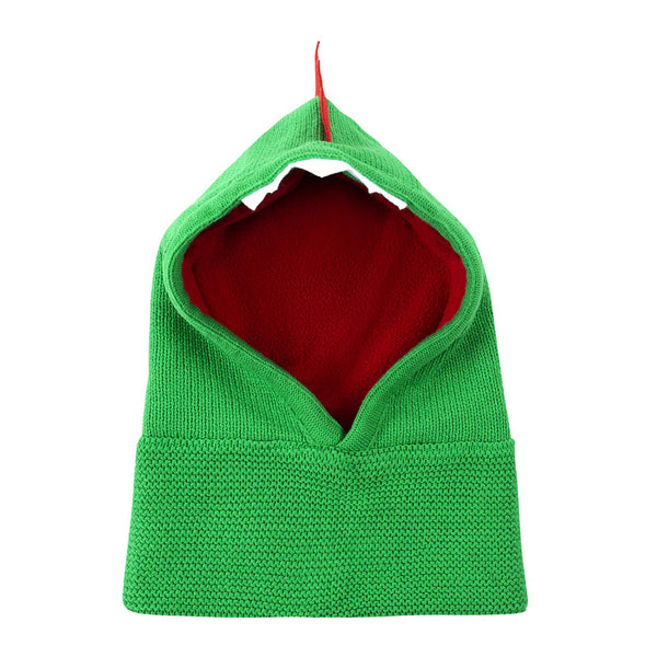 ZOOCCHINI: Baby Toddler Knit Balaclava Hat - Devin the Dinosaur- 12-24 months