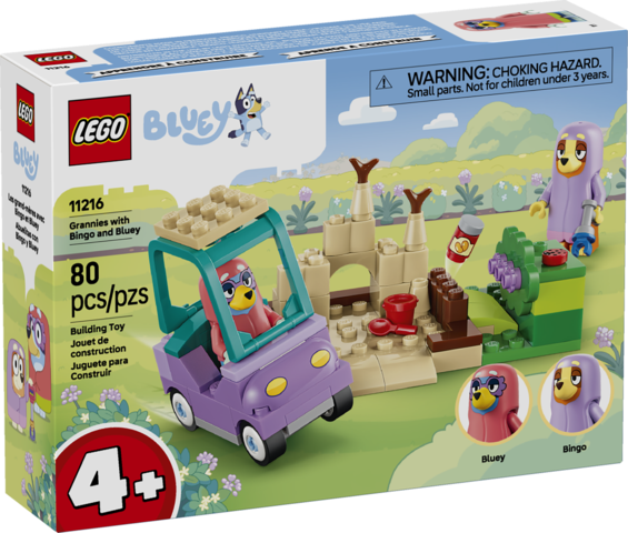 Lego Grannies with Bingo and Bluey Building Toy