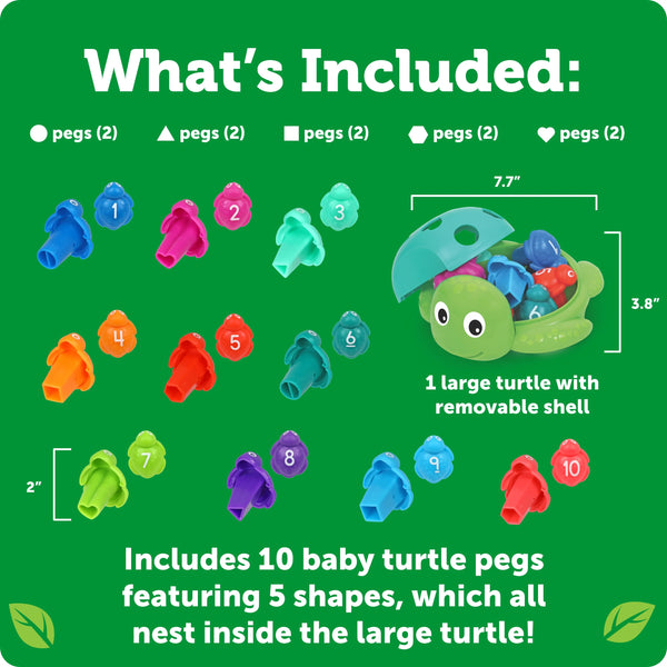 LR: Seymour the Counting Shapes Sea Turtle - Ages 18mths+