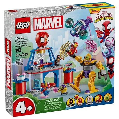 Lego: Marvel Team Spidey Web Spinner Headquarters - Ages 4+