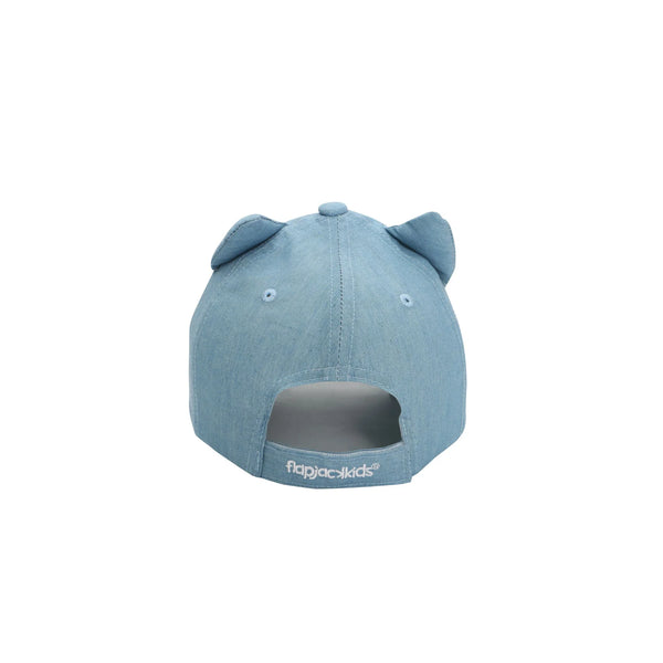 Ball Cap : Cat - Denim - UPF50 - Large 4-6 yrs