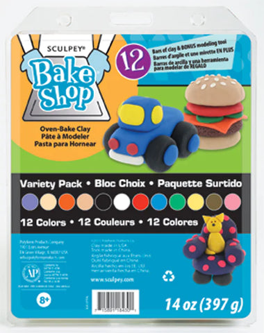 Sculpey Bake Shop: Variety Pack 12pc - Ages 8+