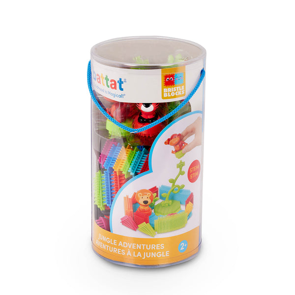 Bristle Blocks: 54 Piece Jungle Adventure Bucket - Ages 2+