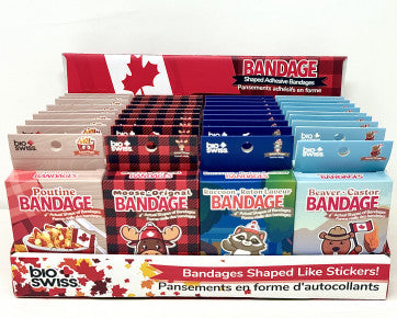 Canada Bandages - Shaped like Stickers! - Ages 3+
