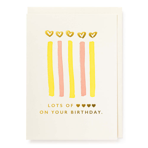 GC: Lots of Love on Your Birthday - Birthday Card