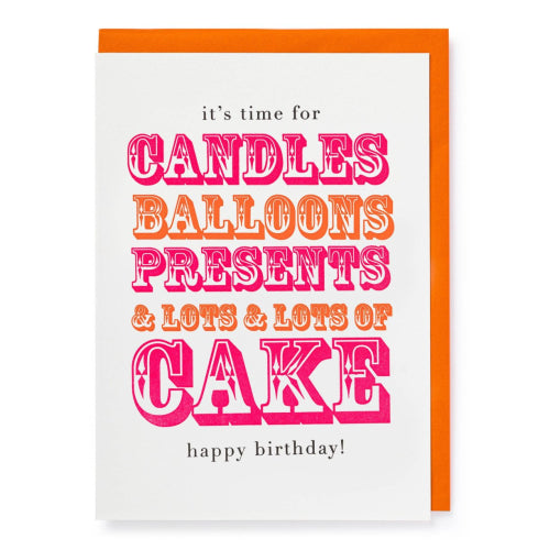 GC: It's Time for Candles - Birthday Card