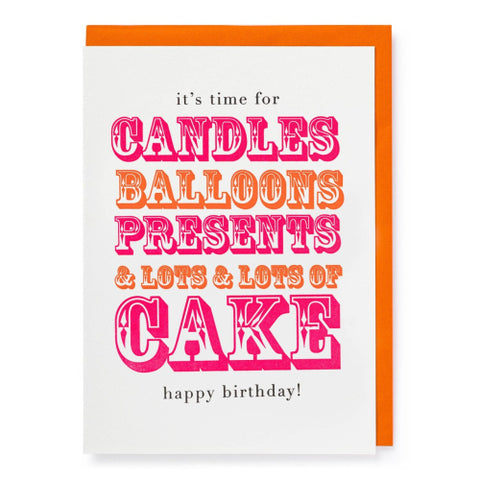 GC: It's Time for Candles - Birthday Card