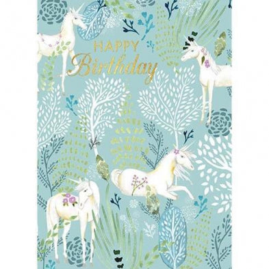 Unicorn Forest - Birthday Card