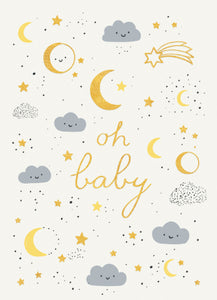 GC: Moon and Stars - Baby Card