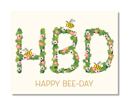 GC: Happy Birthday Bee - Birthday Card