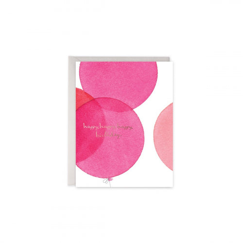 GC: Pink Balloons - Card