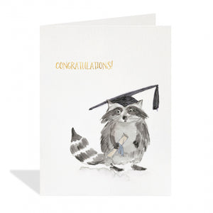 GC: Graduation Raccoon - Card