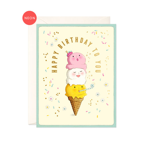 GC: Singing Ice Cream - Birthday Card