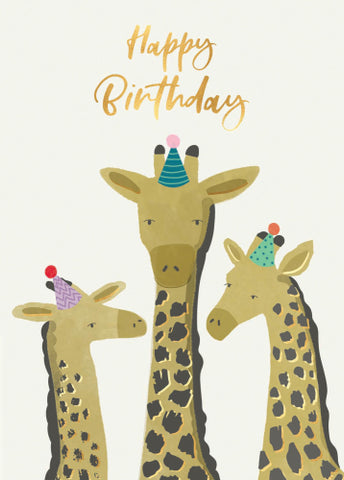 GC: Happy Birthday Giraffes - Birthday Card