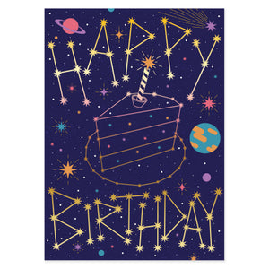 GC: Astrological Birthday Cake - Birthday Card