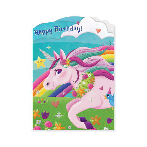 GC: Unicorn Trifold - Birthday Card