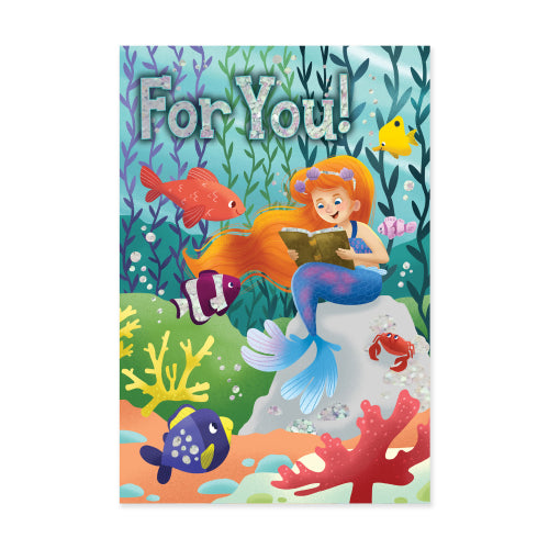 GC: Mermaid with Book - Gift Enclosure