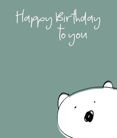 Birthday Polar Bear - Birthday Card