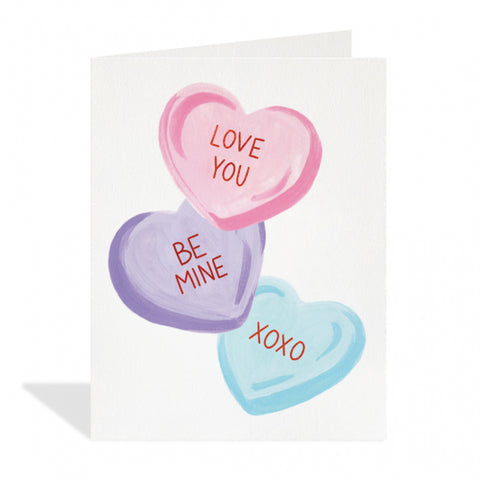 GC: Candy Hearts - Blank Card