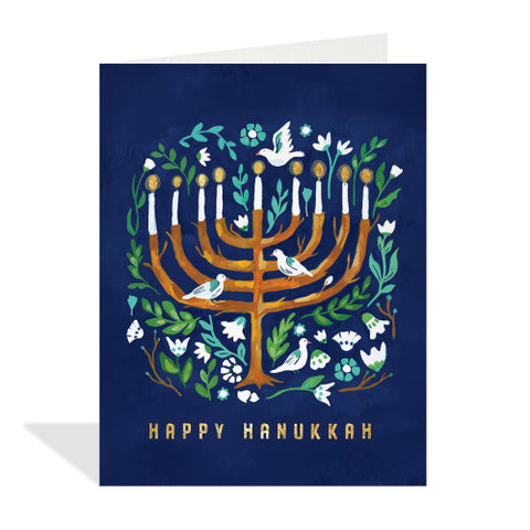 GC: Hanukkah Arrangement - Blank Card