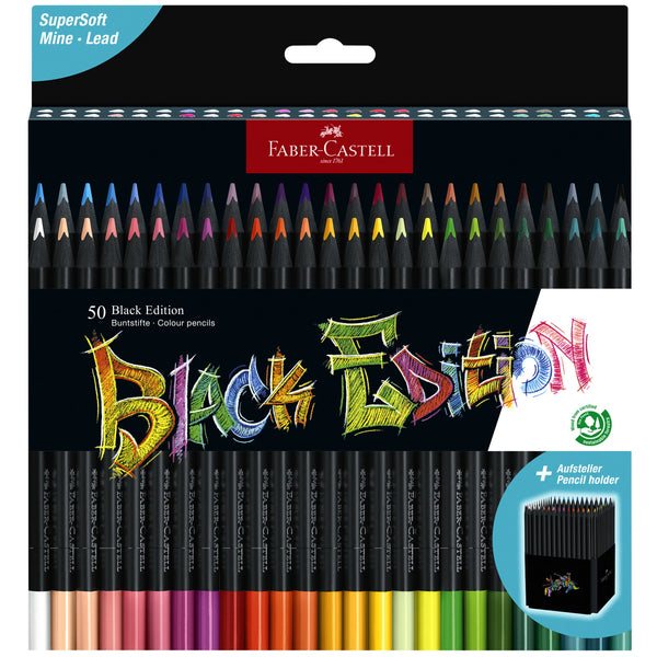FC: Black Edition 50 Coloured Pencils - Ages 13+
