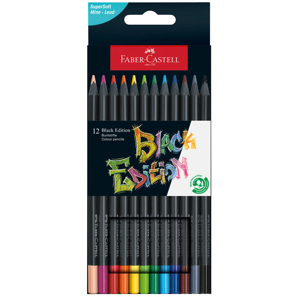 FC: Black Edition 12 Coloured Pencils - Ages 13+