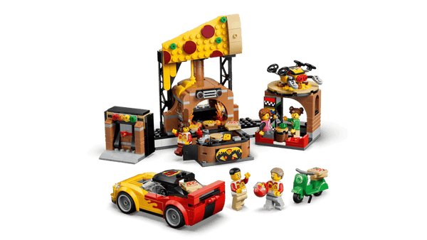 Lego City Pizza Delivery Experience with Vehicles