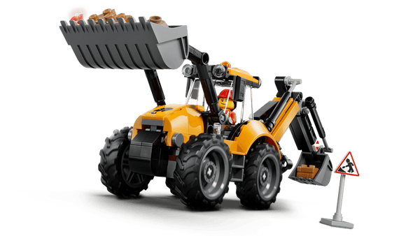 Lego City Yellow Backhoe Loader