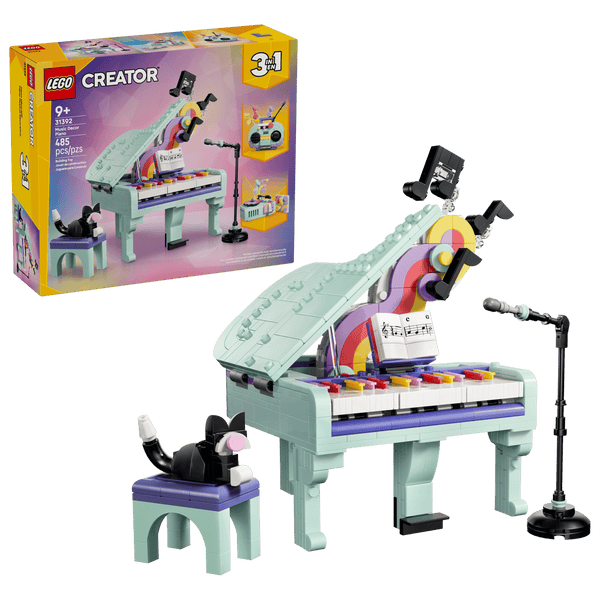 Lego Creator Music Decor Piano with Cat Building Toy