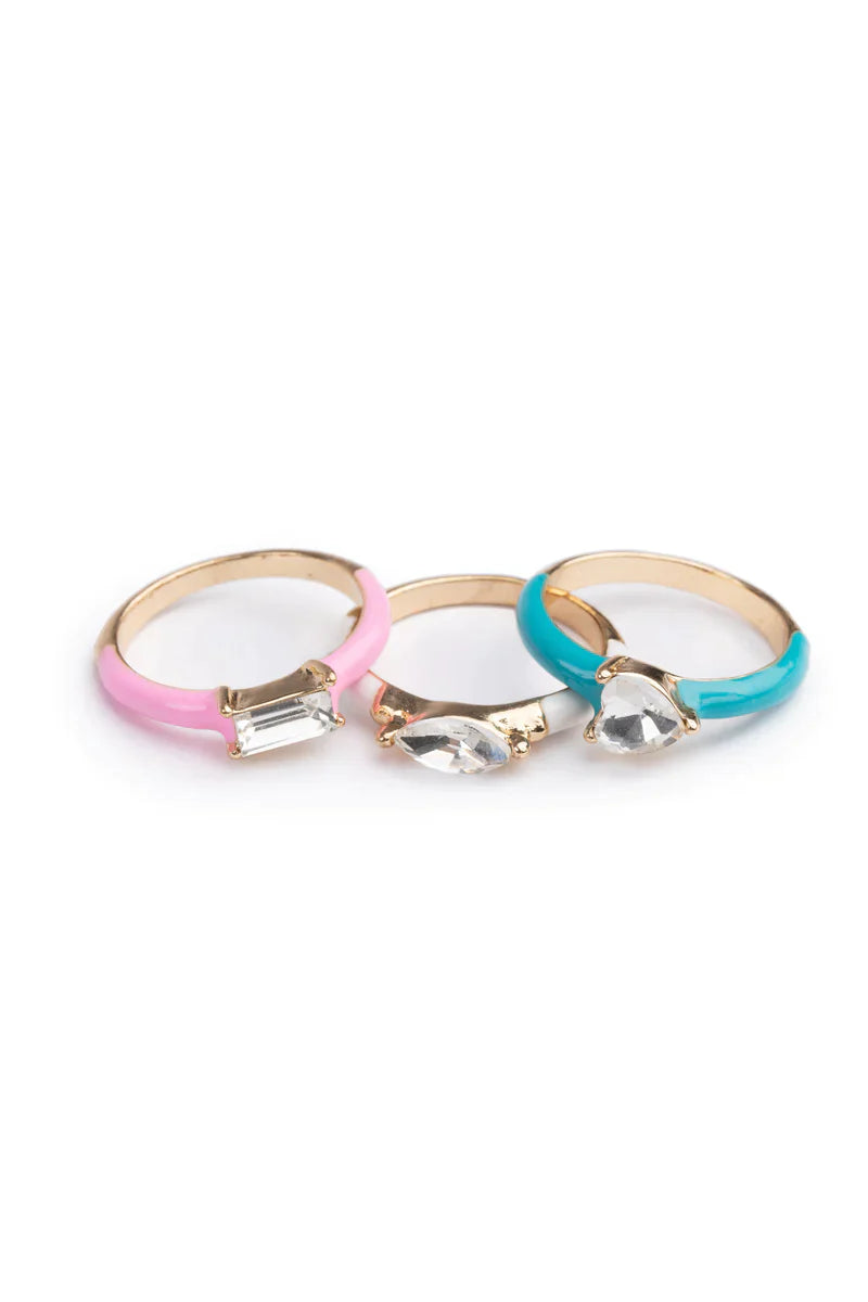 GP: Boutique Crystal Cool Rings 3 pc - Ages 3+