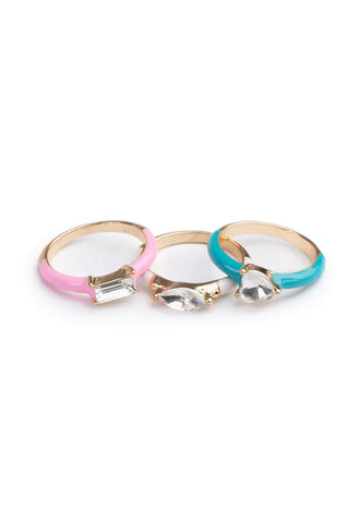 GP: Boutique Crystal Cool Rings 3 pc - Ages 3+