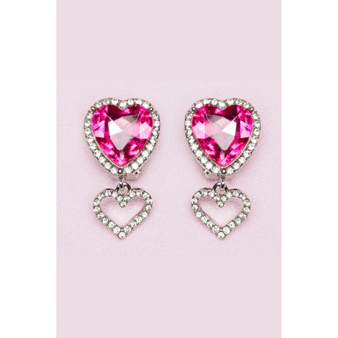 GP: Boutique Heart Jewel Clip on Earrings - Ages 3+