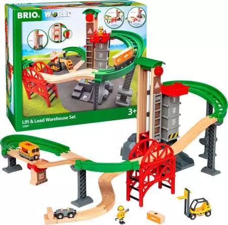 Brio: Lift & Load Warehouse Set - Ages 3+