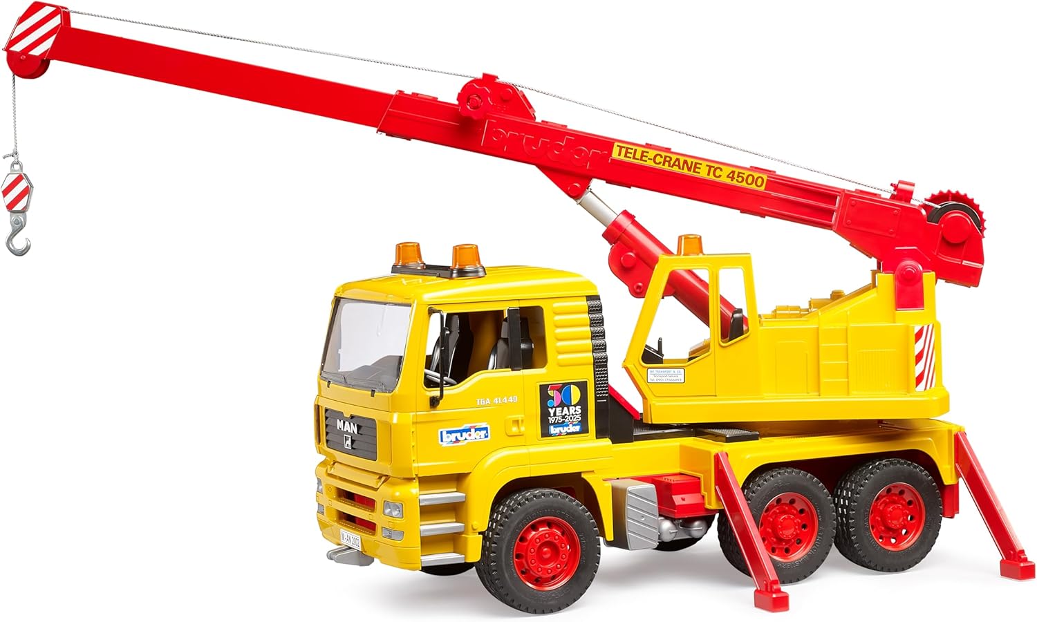 Bruder: MAN TGA Crane Truck 50th Anniversary - Ages 3+