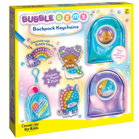 Creativity for Kids: Bubble Gems Backpack Keychain - Ages 6+