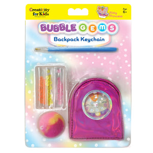 Creativity for Kids: Bubble Gems Backpack Keychain Kitty Princess - Ages 6+
