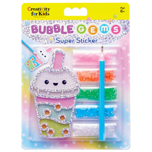 Creativity for Kids: Bubble Gems Super Sticker Bubble Tea - Ages 6+