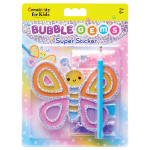 Creativity for Kids: Bubble Gems Super Sticker Butterfly - Ages 6+