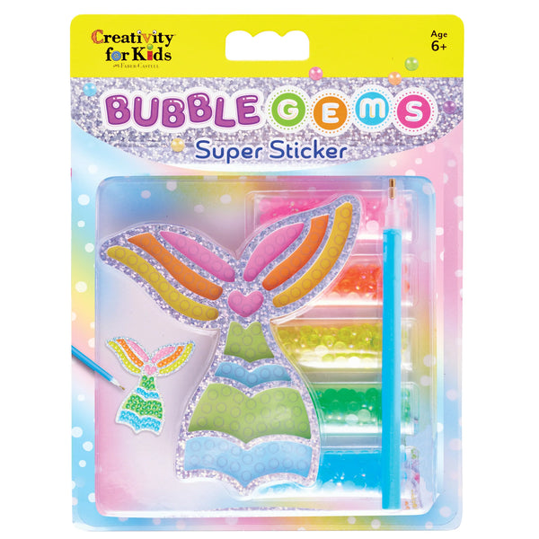 Creativity for Kids: Bubble Gems Super Sticker Mermaid - Ages 6+