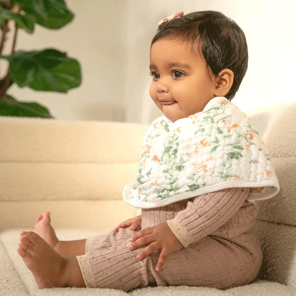 Aden + Anais: Burpy Bib Cotton Muslin - Butterfly Garden - Age 0+